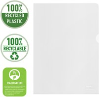 Insteekmap L-model Esselte A4 100% gerecycled 0.10mm transparant 100 stuks-3