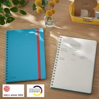 Notitieboek Leitz Cosy B5 160 blz spiraal lijn blauw-3