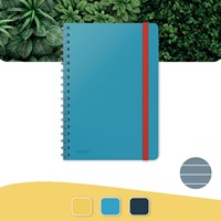 Notitieboek Leitz Cosy B5 160 blz spiraal lijn blauw-10