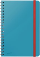 Notitieboek Leitz Cosy B5 160 blz spiraal lijn blauw