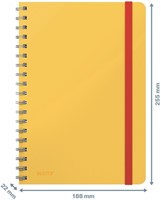 Notitieboek Leitz Cosy B5 160 blz spiraal lijn geel-6