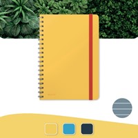 Notitieboek Leitz Cosy B5 160 blz spiraal lijn geel-5