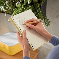 Notitieboek Leitz Cosy B5 160 blz spiraal lijn geel-3
