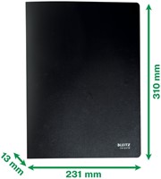 Showmap Leitz Recycle A4 20-tassen gerecycled PP zwart-2
