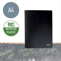 Showmap Leitz Recycle A4 40-tassen gerecycled PP zwart-3