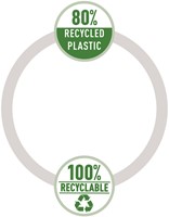 Dossiermap Leitz Recycle A4 3-kleps PP zwart-2
