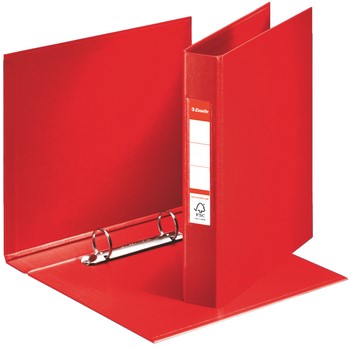 Ringband Esselte VIVIDA A5 25mm 30% gerecycled PP folie rood-2