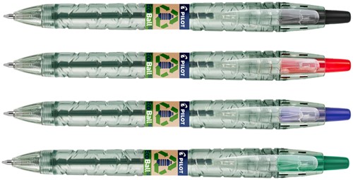 Balpen PILOT Begreen B2P EcoBall medium rood-3