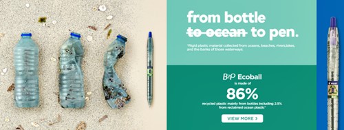 Balpen PILOT Begreen B2P EcoBall medium assorti-3