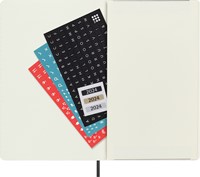 Agenda 2024 Moleskine 12M Planner Weekly 7dag/1pagina large 130x210mm soft cover black-3