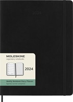 Agenda 2024 Moleskine 12M Planner Weekly 7dag/1pagina extra large 190x250mm soft cover black-2