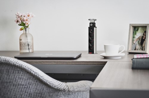 Stekkerdoos Brennenstuhl toren 3 voudig 2 meter zwart/zilver-3