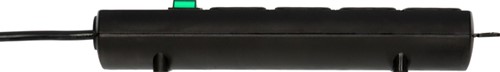 Stekkerdoos Brennenstuhl Comfort Plus 4vdg incl platte stekker 2m zw-3