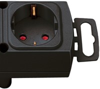 Stekkerdoos Brennenstuhl Comfort Plus 4 voudig inclusief platte stekker 2 meter zwart-3