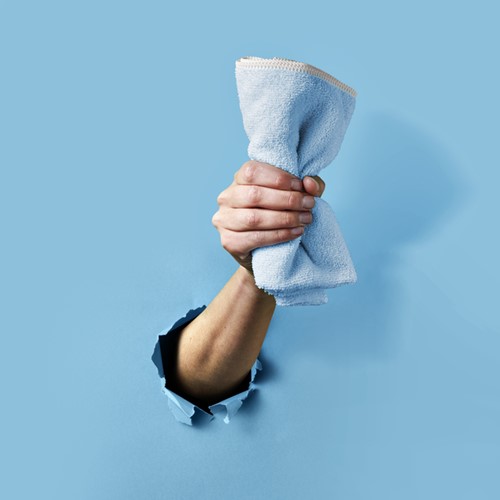 Microvezeldoek Greenspeed Re-belle 40x40cm blauw 5 stuks-3