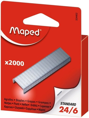 Nietjes Maped 24/6 verzinkt 2000st