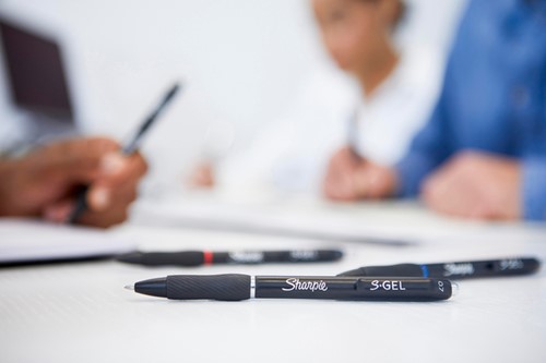 Gelschrijver Sharpie S-gel medium zwart blister à 3 stuks-3