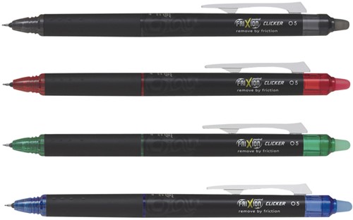 Rollerpen PILOT friXion Synergy point clicker fijn blauw-2