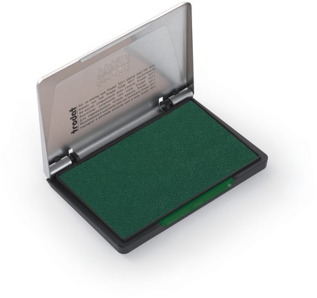 Inktkussen Trodat metaal 9052M 110x70mm groen-2
