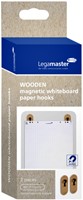 Whiteboard papierhaak Legamaster hout 2 stuks-1