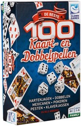 Spel speelkaarten en dobbelen Clown