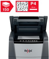 Papiervernietiger Rexel Optimum Auto+ 150X P4 snippers 4x28mm-5