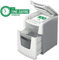 Papiervernietiger Leitz IQ Auto+ Small Office 100 P5 snippers 2x15mm-3