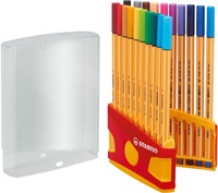 Fineliner STABILO point 88 ColorParade rollerset geel/rood F ass 20st-2
