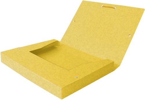 Elastobox Oxford Top File+ A4 25mm geel-3