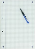 Cursusblok Oxford School A4 ruit 5x5mm 2-gaats 200pag 80gr assorti-2