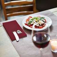 Pochette Tork Linstyle Premium 1-laags 390x390mm bordeauxrood 509603-2