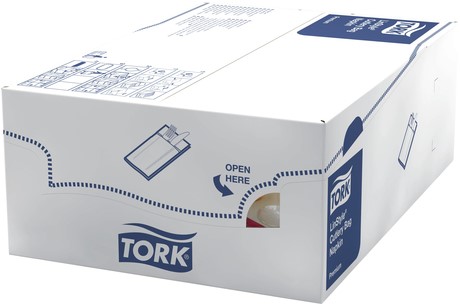 Pochette Tork Linstyle Premium 1-laags 390x390mm bordeauxrood 509603-3