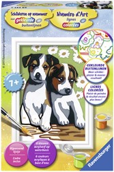 Schilderen op nummer Ravensburger Schattige puppies