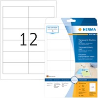 Etiket HERMA 4586 97x42.3mm weerbestendig transparant mat 120 stuks-1
