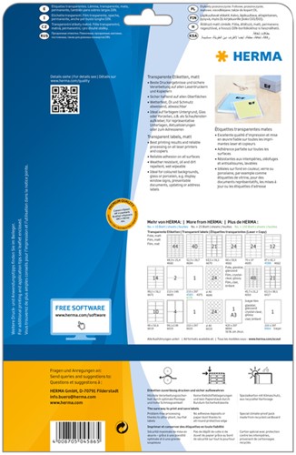 Etiket HERMA 4586 97x42.3mm weerbestendig transparant mat 120 stuks-3