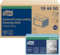 Reinigingsdoek Tork W8 Premium 1-laags 40 vel blauw 194450-2