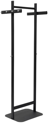 Garderoberek MAUL Salsa staand 172x52x40cm 40kg, 8 haken zwart RAL9004-2