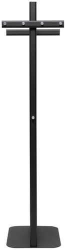 Garderoberek MAUL Salsa staand 172x52x40cm 40kg, 8 haken zwart RAL9004-3