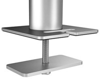 Monitorarm Durable met bladdoorvoer voor 1 scherm en 1 tablet-1