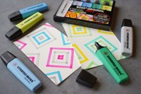 Markeerstift STABILO BOSS Original 70/4 pastel incl grijs ass 4st-4