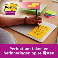 Memoblok Post-it 8645 Super Sticky 203x153mm assorti 6 stuks-1
