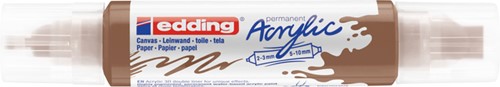 Acrylmarker edding e-5400 3D double liner hazelnoot-3