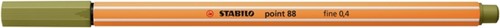 Fineliner STABILO point 88/37 fijn moddergroen-2