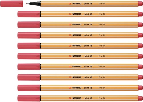 Fineliner STABILO point 88/47 fijn roestig rood-2