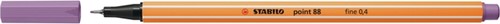 Fineliner STABILO point 88/62 fijn pruimenpaars