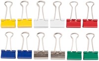 Papierklem MAUL 215 foldback 19mm capaciteit 7mm assorti 12 stuks-2