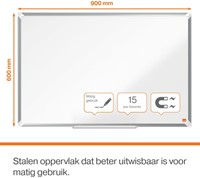 Whiteboard Nobo Premium Plus 60x90cm staal-3