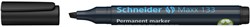 Permanent marker Schneider Maxx 133 schuin 1-4mm zwart