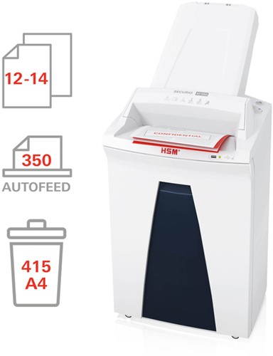 Papiervernietiger HSM Securio AF350 snippers 4,5x30mm-3
