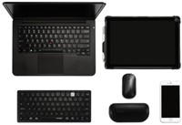 Toetsenbord Kensington dual draadloos compact zwart-2